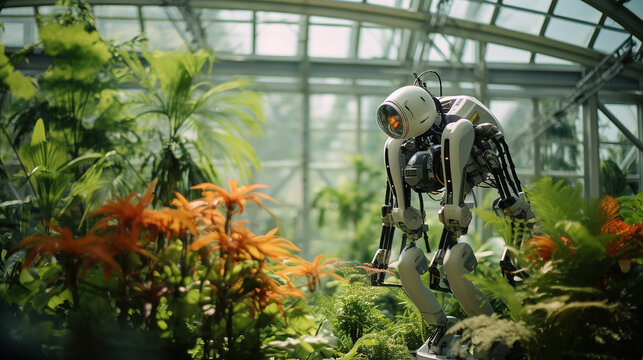 a smart robotic guide in a botanical garden education
