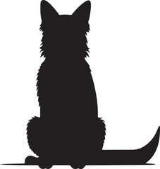 Cute Pet silhouette vector illustration.eps