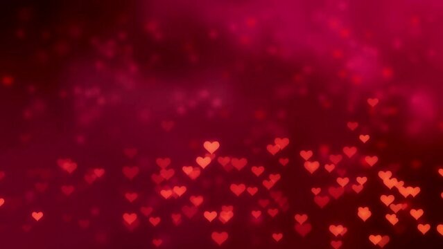 mother's day, marriage, invitation e-card, Greeting, love and marriage concept video. animation background with flying hearts and sparkles. 4K