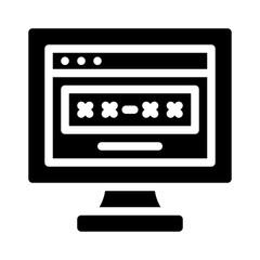 promo code glyph icon