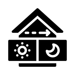 house glyph icon