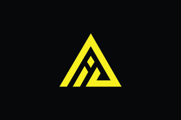 A and I logo, I and construction logo, I and triangle logo, G and I concept - obrazy, fototapety, plakaty