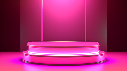 Modern round product advertising podium, booth, stage, product background, promotional event background