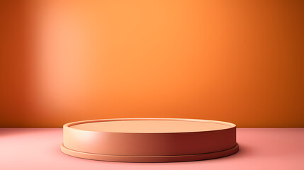 Modern round product advertising podium, booth, stage, product background, promotional event background