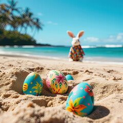 Fototapeta na wymiar Tropical Hawaiian Easter No.10