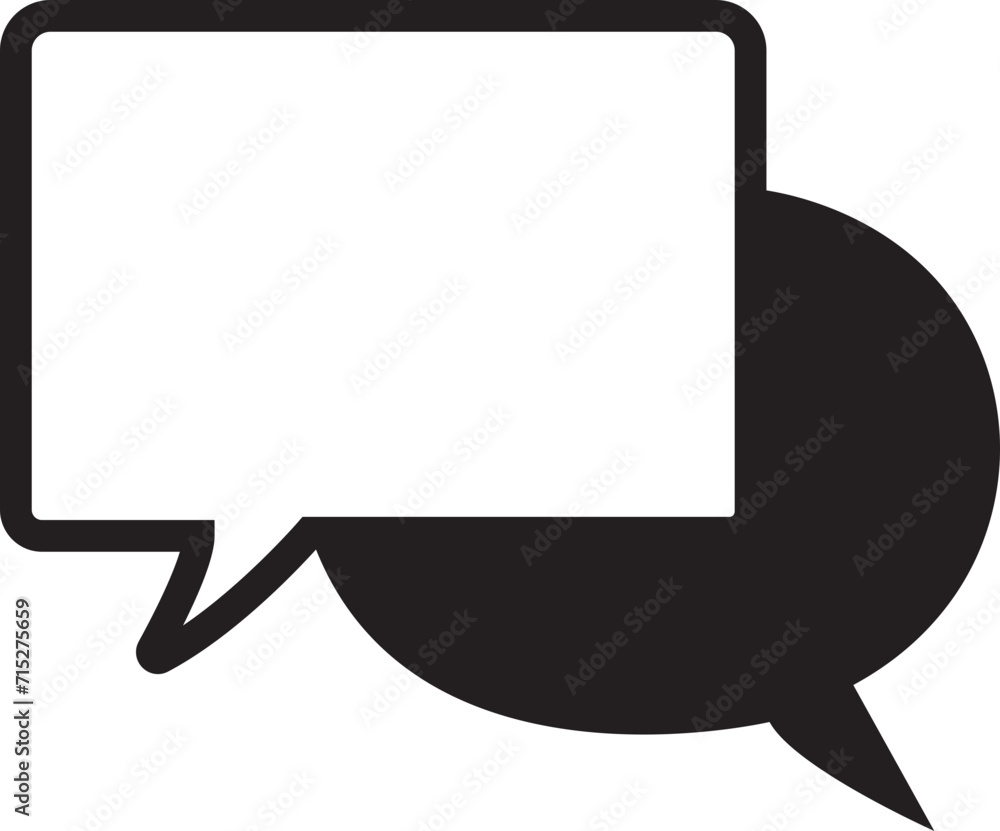 Poster chat message bubble vector illustration. communication icon. talk bubble, dialog. web icon. online c