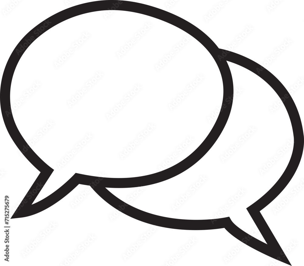 Poster chat message bubble vector illustration. communication icon. talk bubble, dialog. web icon. online c