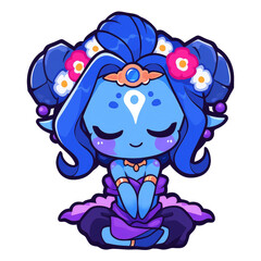 Beautiful Monster game character. Cute monster cartoon