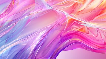Beautiful abstract wave candy colors background, Ai Generated.