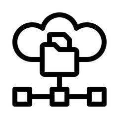 data classification line icon