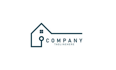 Real Estate Logo Vector. Logo Design Concept Template for Property Real Estate Company. Modern Logo Illustration with House Icon in Gradient Colours
