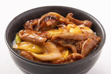 ねぎホルモン丼（こてっちゃん）