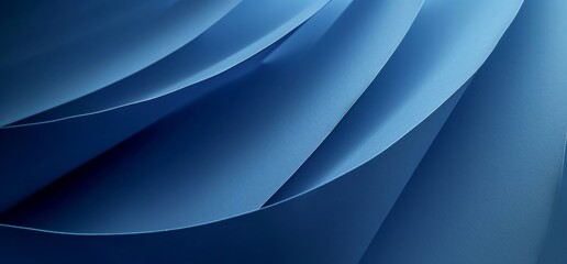 Sleek Blue Curved Lines Abstract Background with a Smooth Gradient