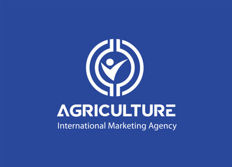 Obraz premium Agriculture, farming with a tractor. Agribusiness, Eco-farm and rural country, farm industries. cultivator and plow land, logo design, vector illustration.. brawnydesignAZ