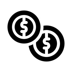 money glyph icon