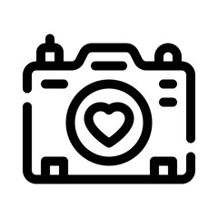 camera line icon