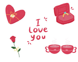 Valentine Illustration Love