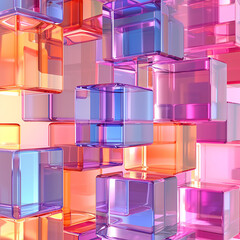 AI art block background