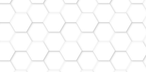 3d hexagonal structure futuristic white background and embossed hexagon abstract with hexagon background. honeycomb hexagonal background. Hexagon shape, white, shiny black. hexagon pattern shape.