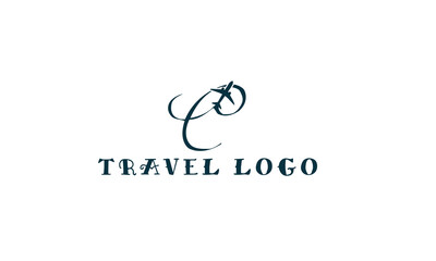 Letter C Travel Logo Template Design Vector, Emblem, Design Concept, Creative Symbol, Icon