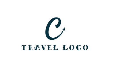 Letter C Travel Logo Template Design Vector, Emblem, Design Concept, Creative Symbol, Icon