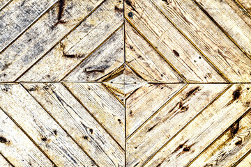 Fragment of a wooden door - 715290271