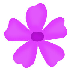 purple flower illustration design