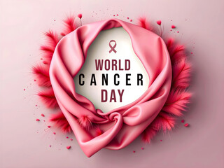 World cancer day poster, banner 