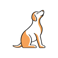 Simple Dog Logo Design Vectors.