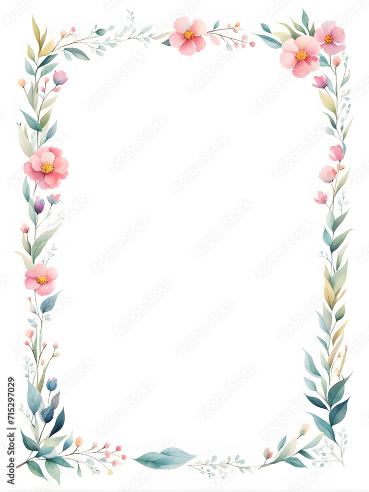 Poster birthday-frame-in-minimalist-watercolor-style-notes-encapsulating-the-sentiment-gregory