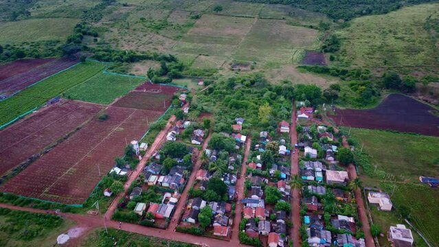 Drone shot of Bandipur Villege in Karnataka. Bandipur is famous for bandipur tiger reserves.
