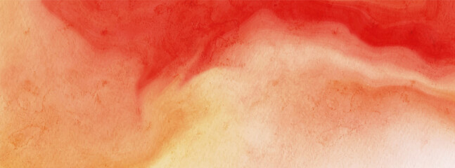 Fototapeta premium Abstract red watercolor paint background. Vector illustration