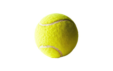 Sporty Yellow Ball Isolated View on a transparent background