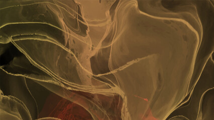 Elegant banner template design with color paint.