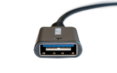 High-Speed USB Port on a transparent background