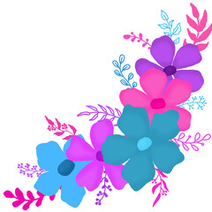 flower corner decoration