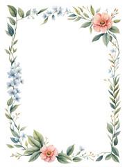 floral-and-leafy-frame-in-minimalist-watercolor-style-floating-with-no-background-accented-by