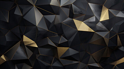 Modern metallic foiling abstract background, incorporating geometric elements and shimmering textures to produce a visually stunning and opulent display Ai Generative