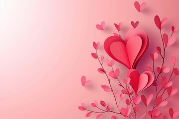 Valentines Day Minimalist Card Template Featuring Elegant Design