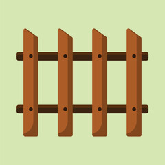 Fence icon. Subtable to place on furniture, interior, etc.