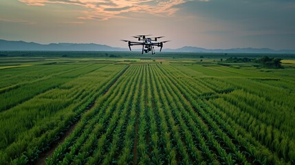 Fototapeta na wymiar Drone Technology for Precision Agriculture Crop Monitoring