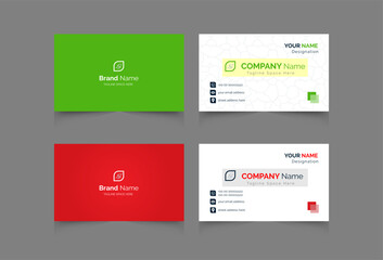 creative modern professional business card design.
corporate minimal business template design.