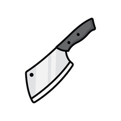 butcher knife icon vector design template simple and clean