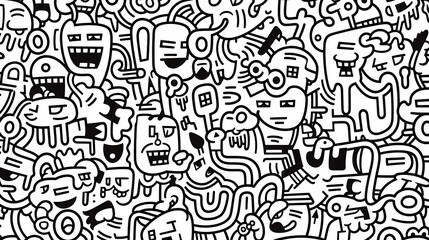 Cute graffiti art abstract background poster web page PPT, art background