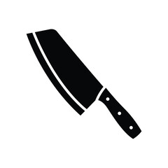 butcher knife icon vector design template simple and clean