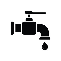 water tap icon vector design template simple and clean