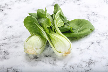 Asian cuisine fresh raw salad Pak Choi