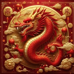 Chinese New Year Splendor: Grand Celebration of the Dragon Zodiac