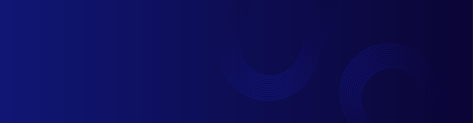 Abstract blue glowing geometric lines on dark background. Modern shiny blue rounded square lines pattern. Futuristic technology concept. Suit for poster, cover, banner, presentation, website, backdrop