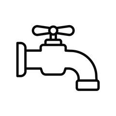 water tap icon vector design template simple and clean